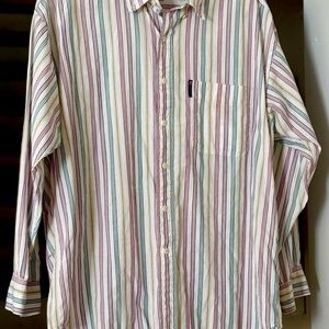 Chaps Men's Striped Button Down Shirt - Multicolor